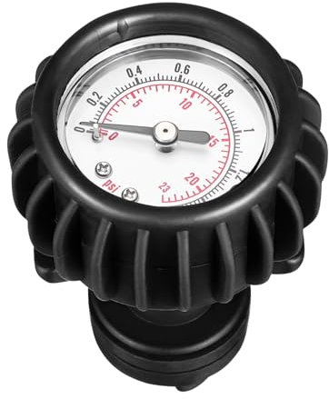 Luxshiny Druckmessgerät für Aufblasbare Boote Reißfestes Manometer für Kajaks Sups und Schlauchboote Präziser Druckluftmesser mit Verschiedenen Maßeinheiten Leicht