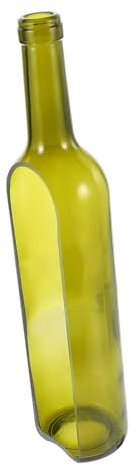 BESPORTBLE Red Wine Bottle Candle Holder Art Decoration Hanging Flower Pot Fruit Salad Tray Glass Candlestick Unique Craft Glass Bottle Container House Decor Art Craft