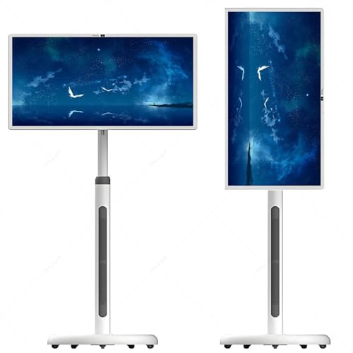 Smart Touchscreen Rolling TV da 32 pollici con display mobile e touch capacitivo a 10 punti, ideale per l'intrattenimento domestico e familiare