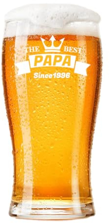 PolyYL Weizenglas mit Gravur 0,56l, Ein Personalisiertes Geschenk z. B. Zum Geburtstag, Vatertag, für Gute Freunde, zu Weihnachten u.v.m (Beste)