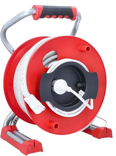 as - Schwabe Xperts LED Lichtbandtrommel 15 m - Streifen Baustrahler 180W, 22.500 Lumen - langlebige LEDs - 120° Abstrahlwinkel - 10 Min Nachleuchtzeit - mit Befestigungsmaterial - IP65, 46733