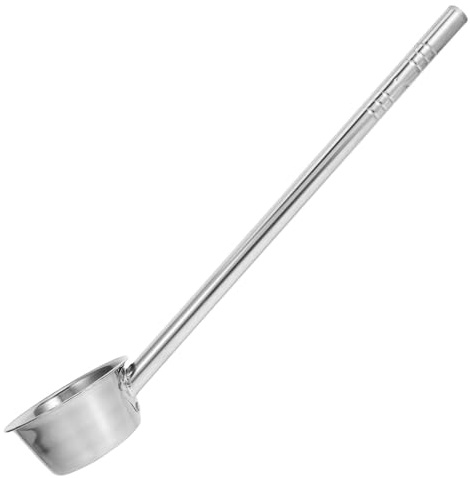 TOMETURE Cucharón Acero Inoxidable con Mango Reforzado Cucharón para Agua y Riego de Plantas para Jardín y Cocina Resistente y Multifuncional para Flores y Verduras