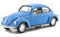 VW Käfer, hellblau, 1972, Modellauto, Fertigmodell, Welly 1:24