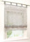 BAILEY JO Voile Raffrollo mit Schlaufen Rollos Ausbrenner Pteris Gardinen Transparent Vorhang (BxH 120x140cm, grau)