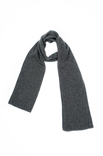 Dalle Piane Cashmere - Mini Schal aus 100% Kaschmir - Made in Italy - für Frau, Farbe: Anthrazit, Einheitsgröße