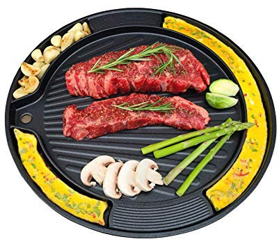 UPIT Korean BBQ Egg Grill Pan, Even Heating and Easy to Clean, Perfect for Pork Belly