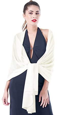 Sara Sabella Damen Bolero Floraler Spitzen Bolero Shrug Elegantes weiches kurzes Jäckchen für Hochzeit Brautkleid Bolero für Abendkleider Festlicher Bolero Damen Sommer