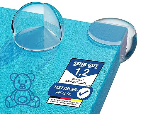 SilverRack® Eckenschutz und Kantenschutz Baby Transparent [10 Stück] - Möbel Eckenschutz als Perfekter Stoßschutz für Baby und Kinder - Kindersicherung Möbel Ecken als Baby Schutz