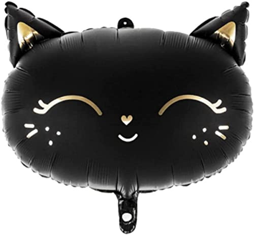 Folienballon Katze Kitty Kinder Geburtstag Luftballon Deko Geburtstag Dekoration Katzengeburtstag Deko Kindergeburtstag Folienballon Katze Schwarz
