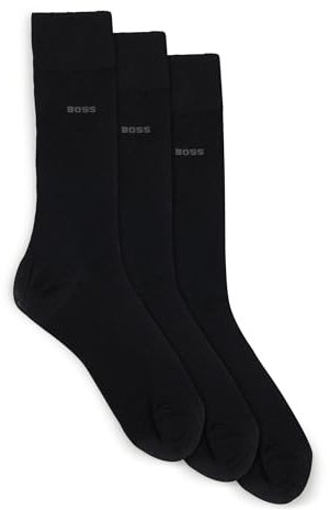 BOSS Herren 3p Rs Uni Cc Socken, New - Black1, 39-42 EU