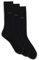 BOSS Herren 3p Rs Uni Cc Socken, New - Black1, 39-42 EU