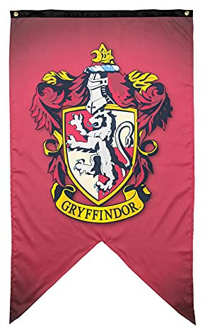 Harry Potter Wandbanner – Große Größe 76,2 x 127 cm – Indoor Stoff Banner (Gryffindor)