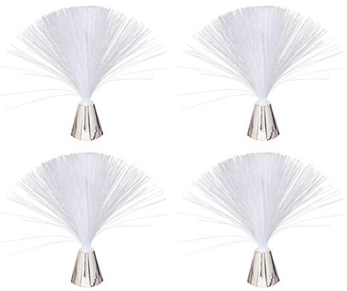SOLUSTRE 4 Stücke Glasfaser Lampe Farbwechsel Glasfaser LED Lampe Glasfaserleuchte Nachtlicht Tischlampe Geschenke für Wohnzimmer Schlafzimmer Tisch Dekoration