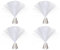SOLUSTRE 4 Stücke Glasfaser Lampe Farbwechsel Glasfaser LED Lampe Glasfaserleuchte Nachtlicht Tischlampe Geschenke für Wohnzimmer Schlafzimmer Tisch Dekoration