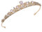 Braut Tiara, Hochzeit Diadem, Krone Kristalle Tiara, Frauen Kristall Krone, Kristalle Prinzessin Krone, Für Hochzeit, Brautjungfer, Abschlussball, Königliche Kopfbedeckung, Kaliber 15cm (Gold)