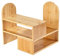 genialo Bambus-Küchenregal Flexi – Holz-Regal, 3 Etagen, Gewürze, Tassen & Schüsseln, Eckregal, Braun, 49 x 16 x 33 cm
