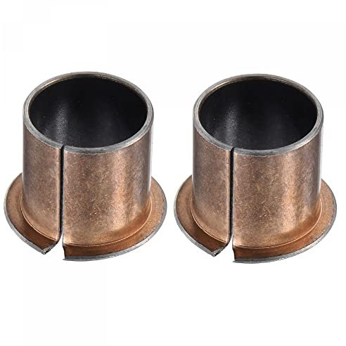 sourcing map 2Stk Geflanscht Gleitlager Umwickelte Buchse 22mm x 25mm x 25mm x 32mm x 1.5mm