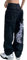 Sawmew Herren Jeans Hosen Y2K Bedruckte Baggy Hip Hop Jeans Gerades Bein Gewaschene Vintage Denim Hosen Teenager Jungen Skateboard Hosen Streetwear (Color : Black, Size : S)