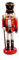 Ciao- Schiaccianoci Natale Soldatino con baionetta (24cm) in legno e tessuto, rosso/nero