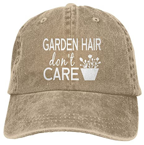 Yipaidel Damen Garten Hair Don't Care Mütze Damenhut Verstellbare Vintage Washed Baseball Cap für Mama und Tante, Sandy, Einheitsgröße