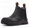 KAM-LITE Scarpe da lavoro uomo scarpe antinfortunistiche antiscivolo punta in acciaio impermeabile traspirante stivali da lavoro in pelle, Nero , 47 EU Larga