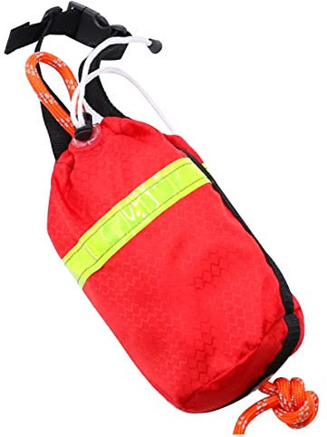 Water Rescue Rope Bag with Reflective Tapes High Visibility Floating Throw Line Multipurpose Emergency Safety Equipment for Boating Red 21m Throw Bag Throw Bag for Water Rescue Kayaking Throw Line