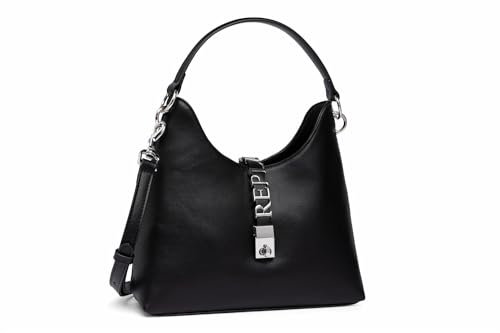 Replay Damen Schultertasche aus Kunstleder, Schwarz (Black 098), Onesize