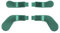 eXtremeRate 4 Pcs Metal Trigger Paddles Set für Xbox One Elite Series 2 Controller, Edelstahl Rückpaddles Tasten Zubehör für Xbox Elite Series 2-Core Controller-Aqua Grün