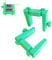 Pukka Prints Dori Line Blocks X 2 - Green - Clamp Vise