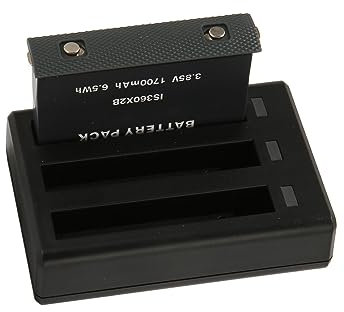 Ladegerät für ONE X2 Kamera, 3-Kanal Batterie Schnellladegerät Hub mit Schnellladekabel + 2 * 1700mAh wiederaufladbare Lithium Batterie