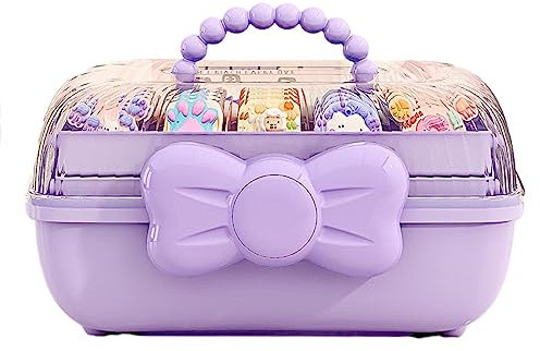 Anulely Kinder Haarschmuck Aufbewahrungs Kasten, Haargummi Organizer, Organizer Für Mädchen Haarspangen, Aufbewahrungsboxen, SüßEs MäDchen Schmuckschatulle