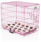 Cozy Pet Dog Cage 24 Pink Inc Vet Bed ABS Tray Folding 61cm Puppy Crate Cat Carrier Dog Crate DCP24P + VB24C