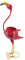 Flamingo-Übertopf,Flamingo-Statue aus Eisen und Metall mit Pflanztopf, 72,5 cm, Flamingo-Hofdekorationen, Flamingo-Sukkulenten-Pflanzentöpfe, Blumentöpfe für Garten-Rasen-Ornamente