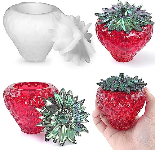 Zepitniy Molde de Silicona Con Tapa para Almacenamiento de Fresas y Frutas - Caja de Bricolaje