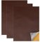 XHT Kunstleder Selbstklebende, 20 x 30 cm - 3er Leder Patch Selbstklebend,Wasserdicht, Leder Reparatur Sofas, Sitze, Lederjacken, Ledertasche (Dunkelbraun)