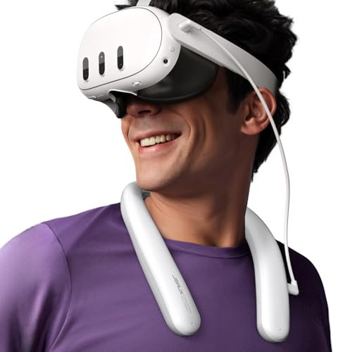 JSAUX Pack de Baterías para Oculus Quest 3 2, 10000mAh PD Cargador Rápido Infrarrojo Función Pack de Baterías, VR Extend Power Accesorios, Compatible con Oculus Quest 2, Meta Quest 3, Meta Quest 3S