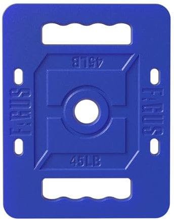 FAGUS H Color Coated Ruck Plate, 2-Inch Cast Iron Ruck Plate Weight for Rucking, Swings, Squat, Deadlift, Solid Cast Iron Ruck Plates for Strength Training, Weightlifting, 45LB, Single