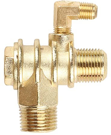 Compressore d'aria unidirezionale a 3 porte Raccordi per tubi. Controllo strumento di sostituzione filettato Valvole pneumatiche centrali