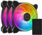 CoolerMaster MF120 Halo2 120mm Black ARGB Fan 3-Pack