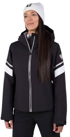 Rossignol Strawpile Jacket - Isolierte Skijacke - Wasserdichte Snowboardjacke für Damen, Schwarz, S