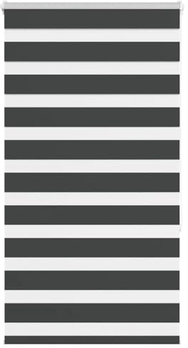 vidaXL Doppelrollo Schwarz 90x150 cm Stoffbreite 85,9 cm Polyester
