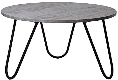 MESA CENTRO MADERA PATAS METALNEGRO, MADERA BLANCO LAVADO_°80X44CM