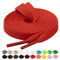 Handshop 2 pares de cordones planos para zapatillas 10mm ancho 20 colores, cordones anchos para zapatillas deportivas, zapatillas de skate Rojo 137 cm