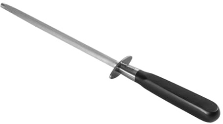 Kuhn Rikon Culinary Forged Honing Steel 20cm – Hard Chrome-Plated Knife Sharpener Rod for Precision Edge Maintenance – Professional Sharpening Tool with Ergonomic Handle, Swiss Design