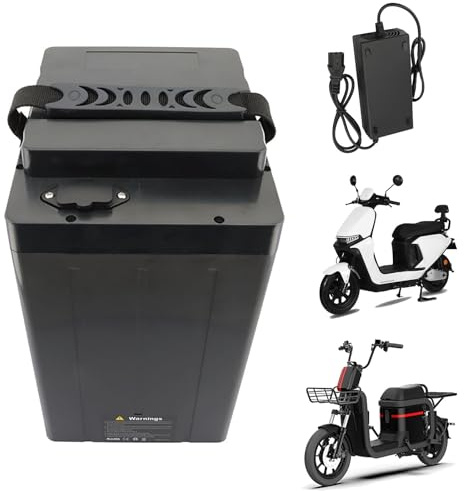 JHKJ Batterie per Moto 48V 60V 72V Batteria al Litio 18Ah 20Ah 30Ah 40Ah 50Ah Batteria sostituibile con Caricabatterie per Kit Motore Scooter/ciclomotore/tricicli,48v20ah