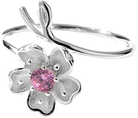Helen de Lete Japan Sakura Baum Ast 925 Sterling Silber offenen Ring