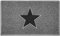 Nicoman STAR Door Mat｜Entrance Barrier Dirt-Trapper Floor Mat｜Patio Garden Conservatory Doormat｜Indoor Outdoor Matt (75x44cm,Grey with Black Star)