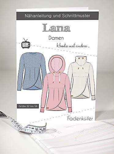 Schnittmuster und Nähanleitung - Damen Hoodie Lana