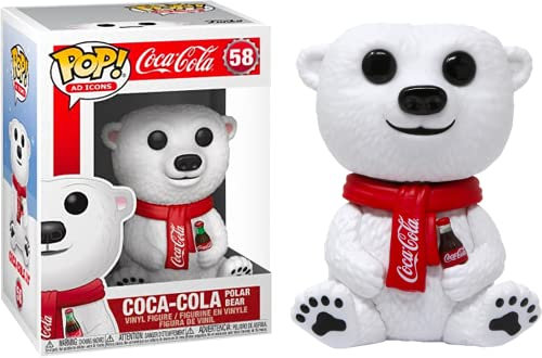 Funko Pop! Ad Icons: Coca Cola Polar Bear-Cola - Polar Bear #58 - Coca-Cola - Vinyl-Sammelfigur - Geschenkidee - Offizielle Handelswaren - Spielzeug Für Kinder und Erwachsene