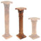 Oriental Galerie Säule Blumensäule Dekosäule Ständer Sockel Podest Blumenständer Holz Hellbraun 80 cm